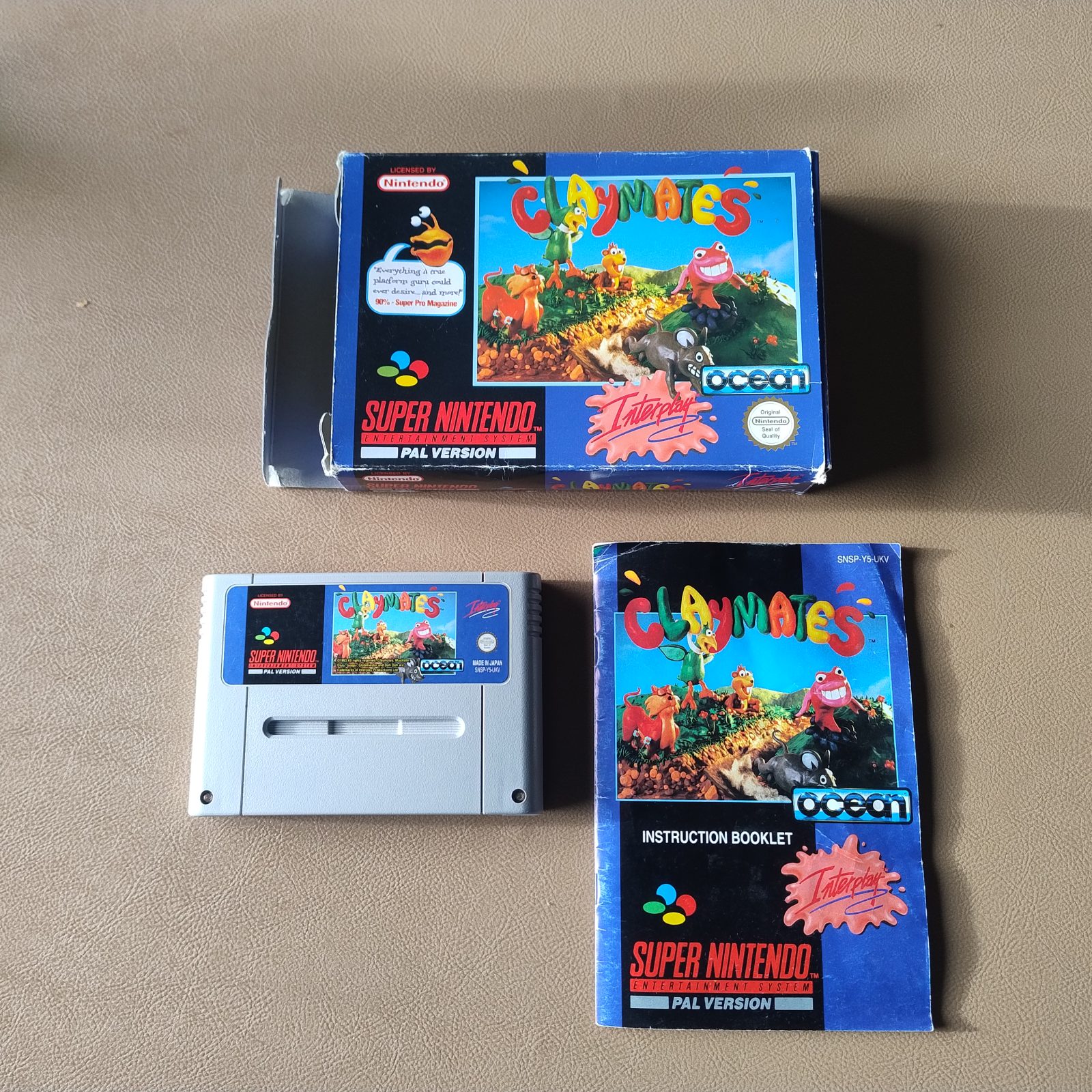 Super Nintendo Claymates SNES PAL