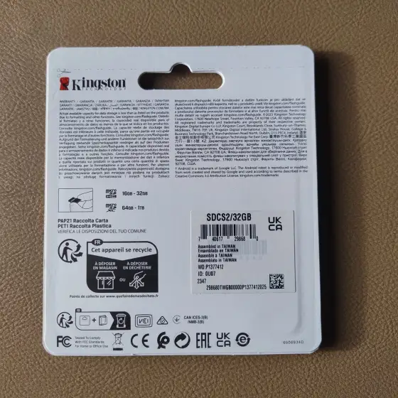 Kingston 32GB SD Muistikortti missä mukana Micro Adapteri - 2